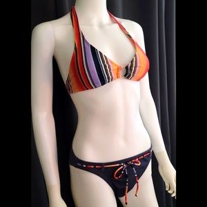 👙 Ocean Avenue Jean Bright Stripe Bikini 🔥